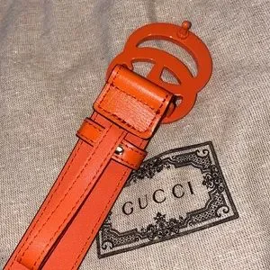 Gucci | Accessories | 222 Orange Gucci Belt | Poshmark